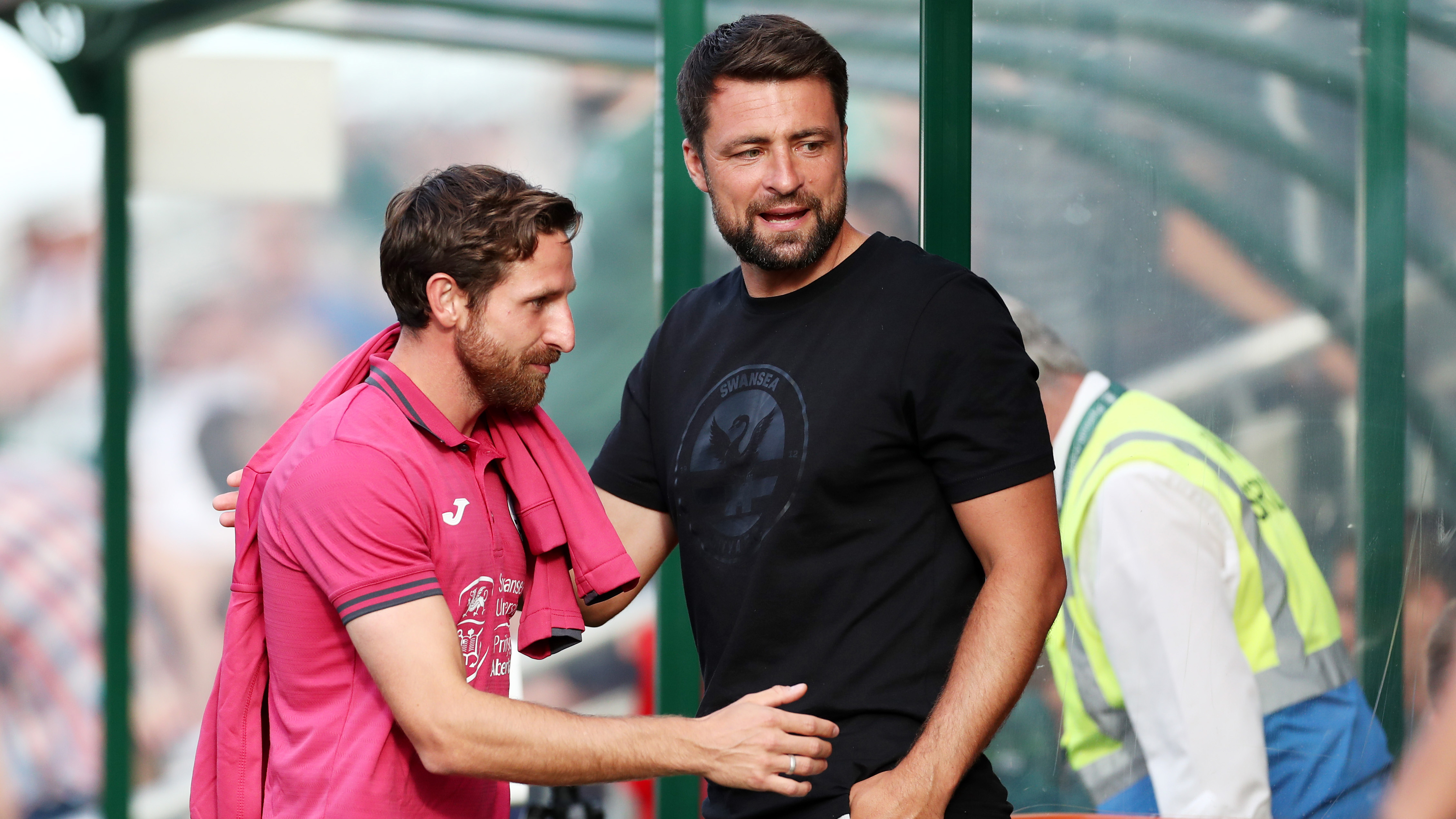 Russell Martin and Joe Allen ahead of Plymouth friendly