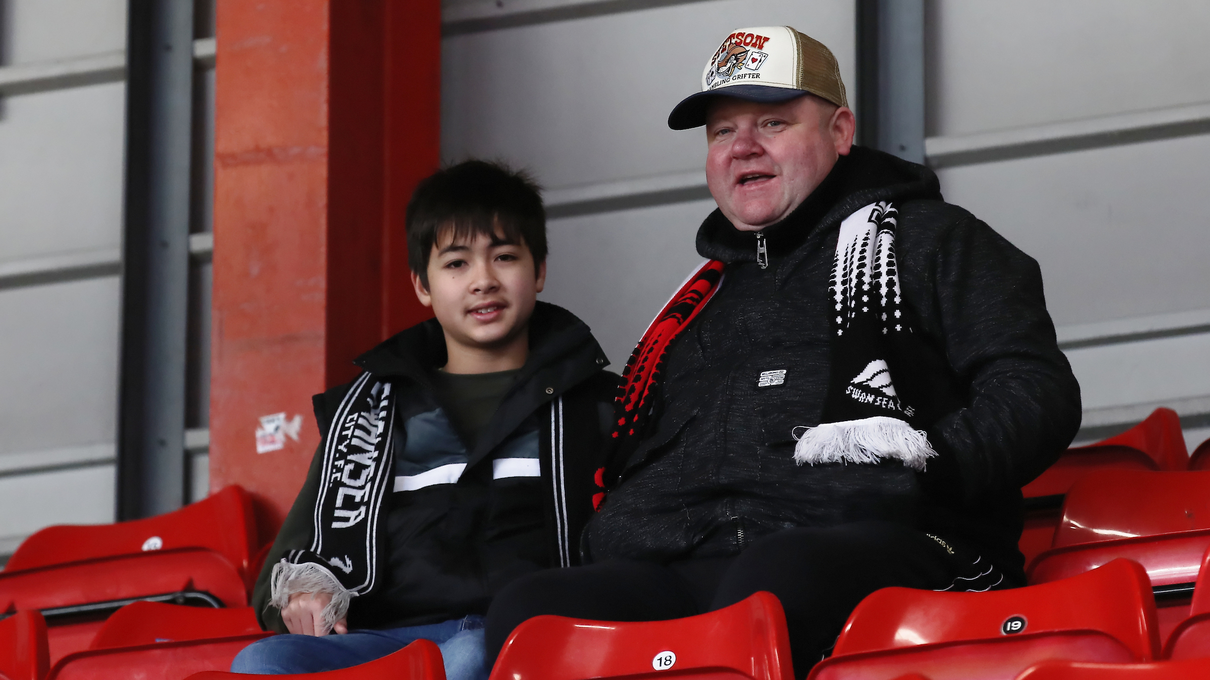 Swans fans at Bristol