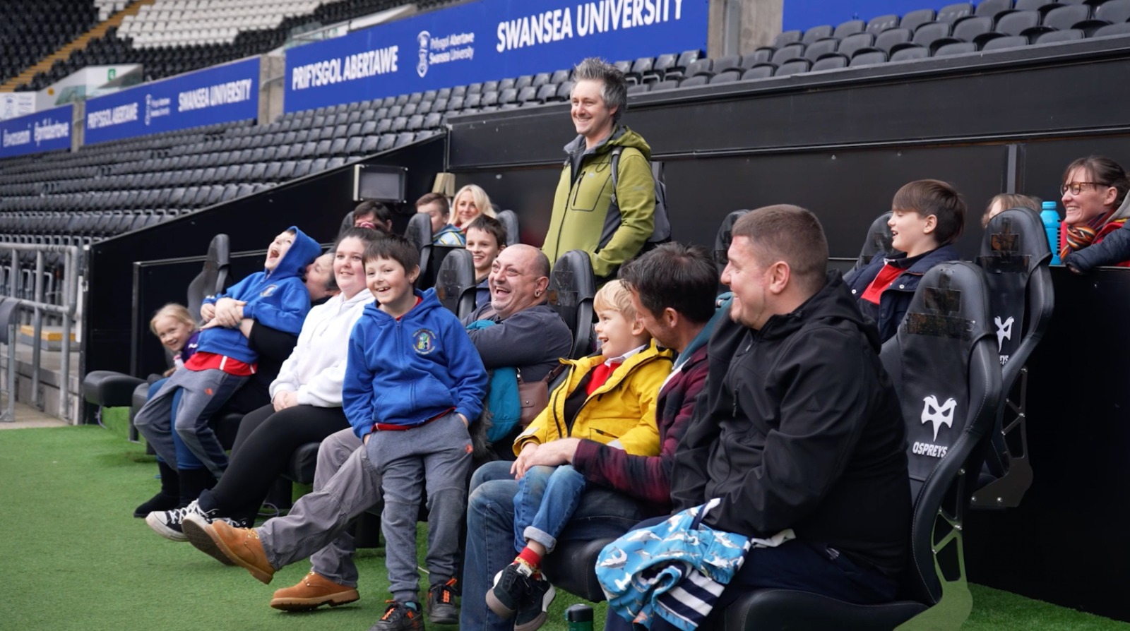 People from Talking Hands attending a BSL Stadium Tour