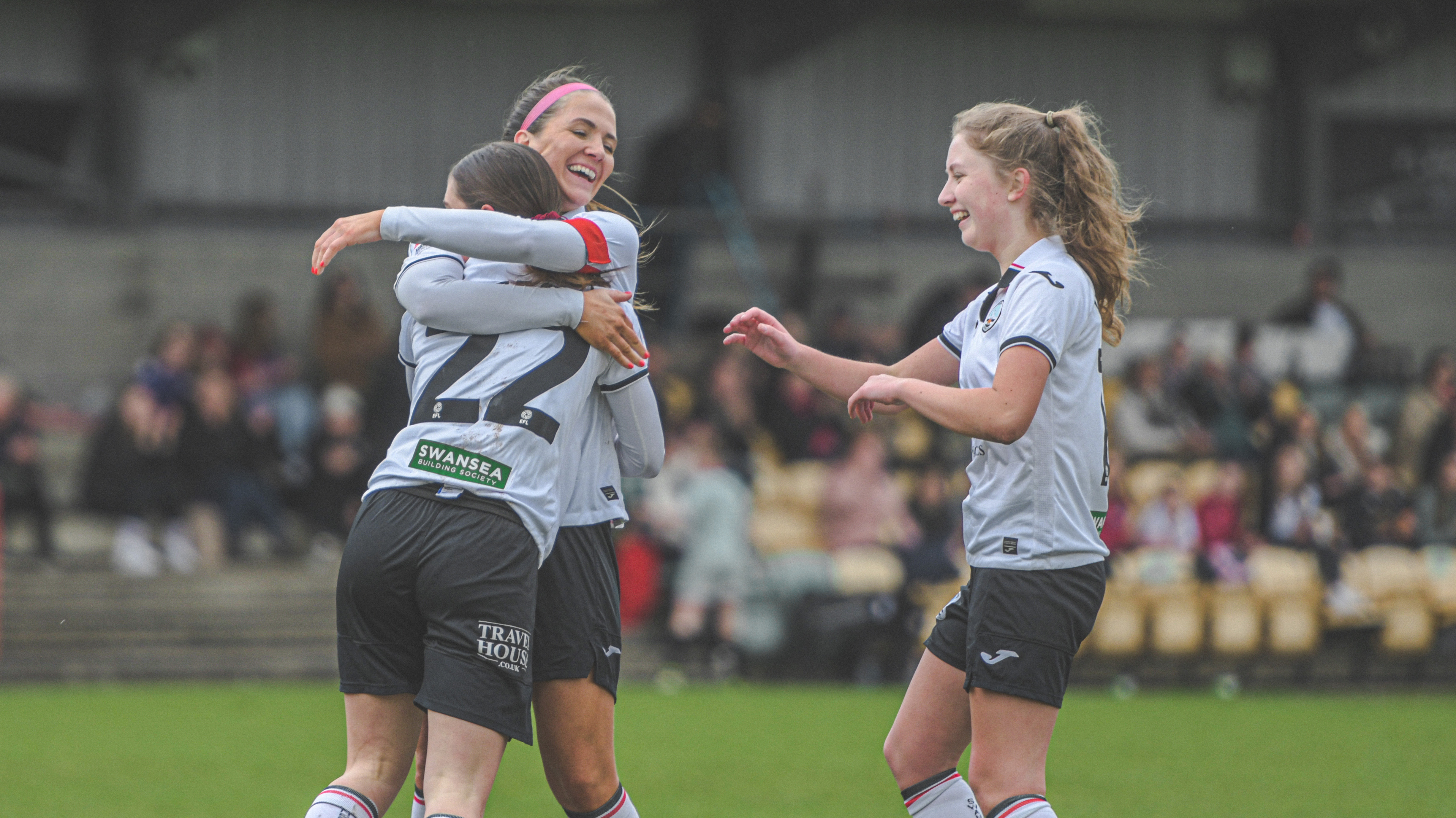 Swansea City Ladies celebrate