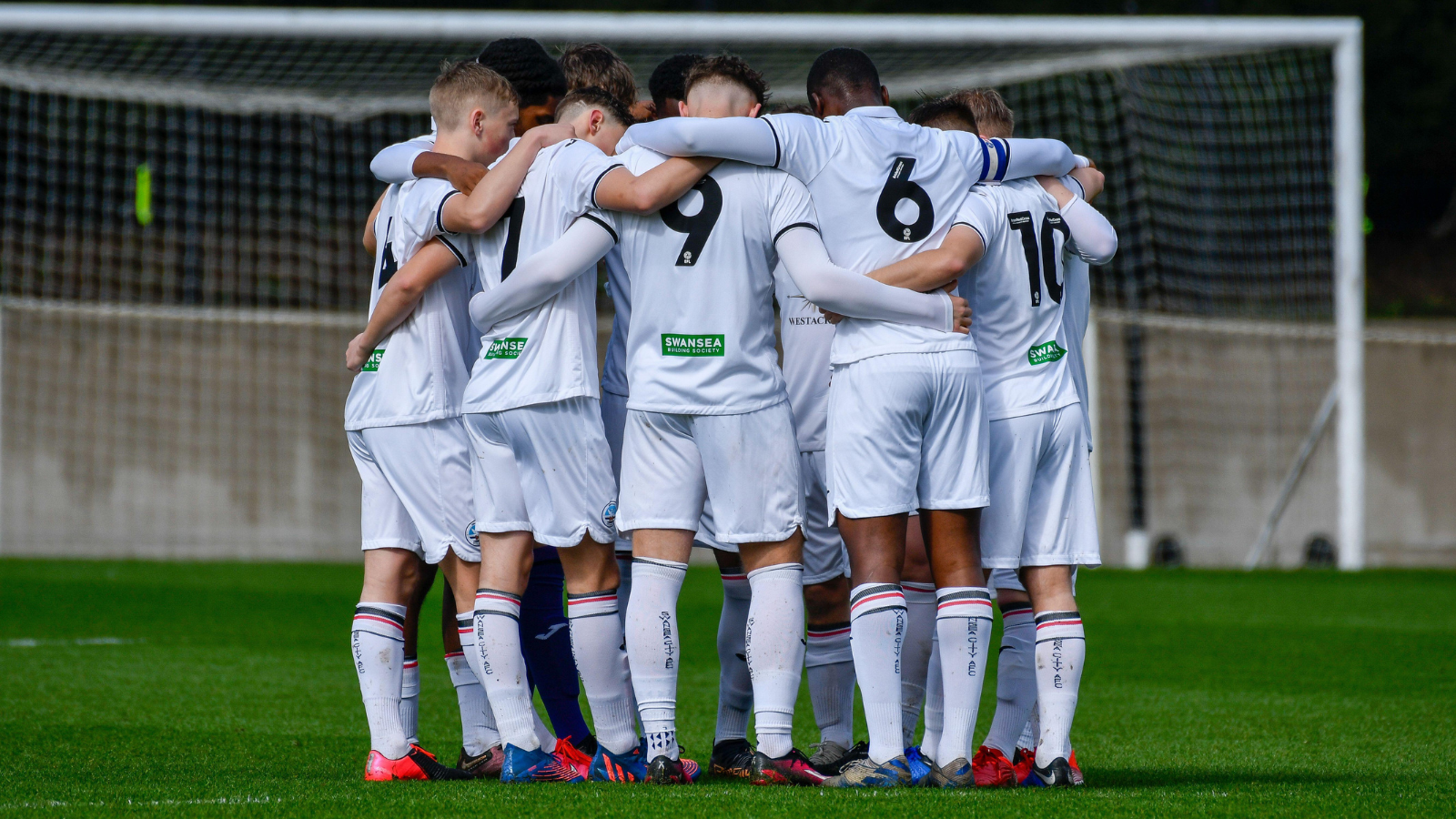 Swansea City U18s Huddle