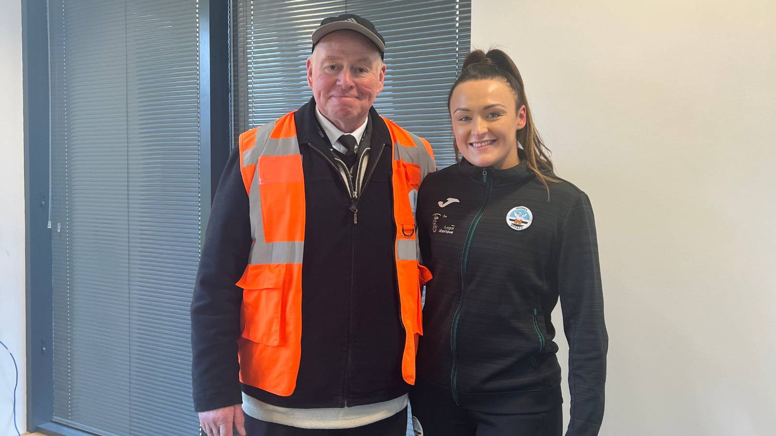 Steward Rob Newman and Senior Academy Sports Therapist Sara Gray