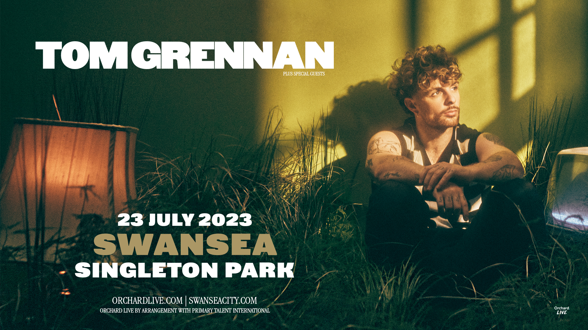 Tom Grennan to play at Singleton Park in July 2023