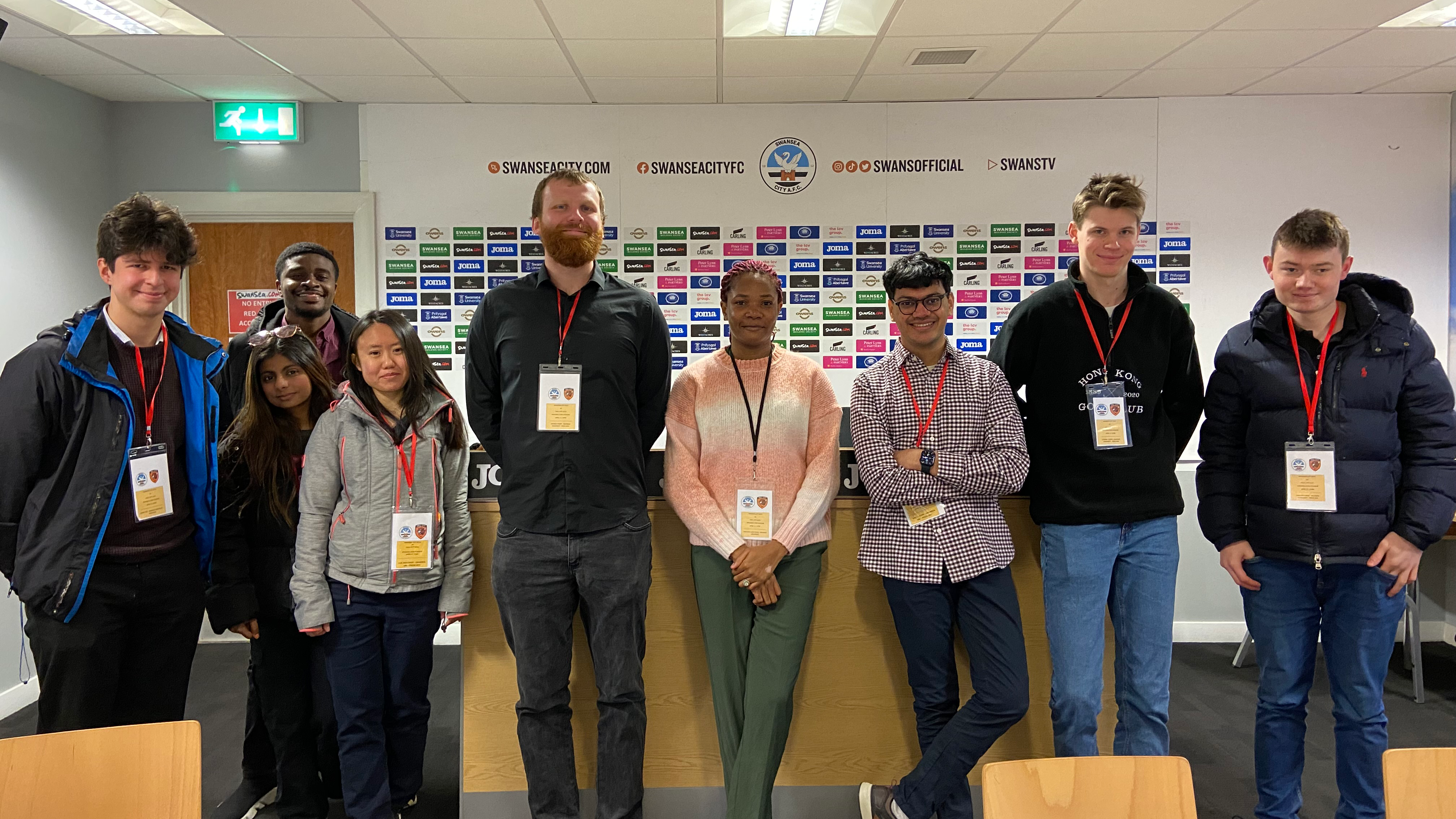 Swansea Uni media students attend U21s game