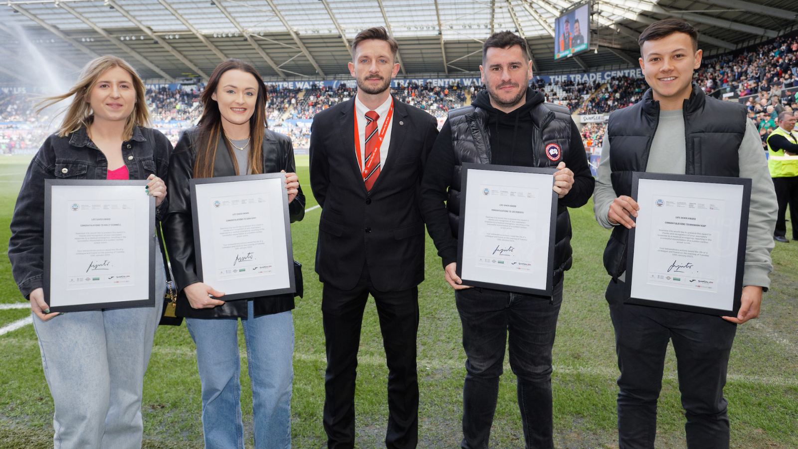 Holly Scanell, Sara Gray, Jamie Gibbons, Joe Roberts and Brandon Yeap.