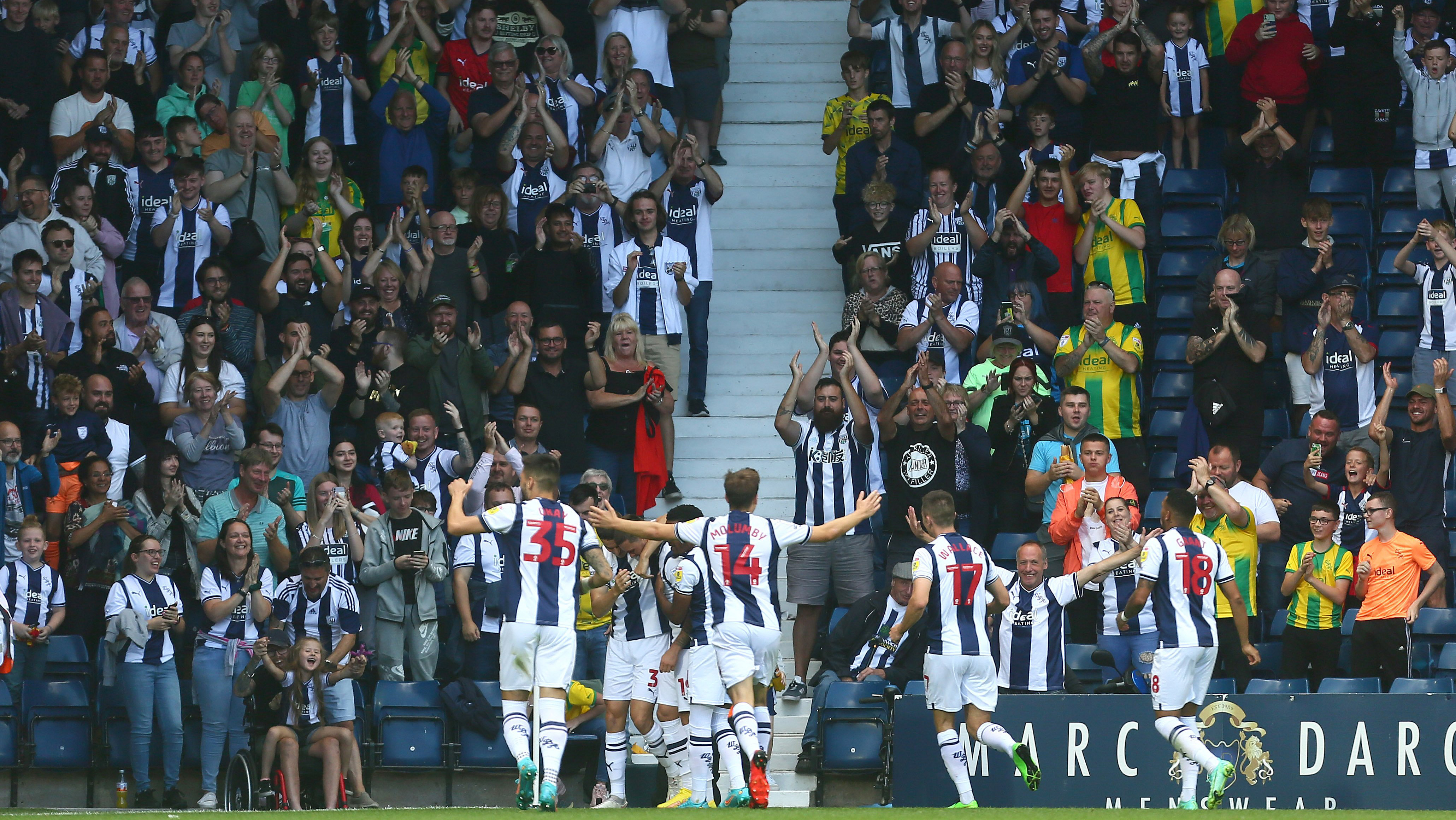 West Brom celebration