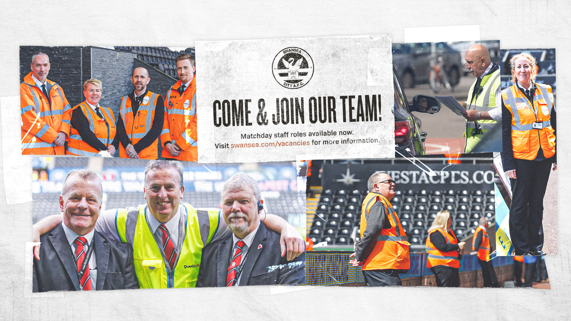 Come & Join our team! Montage of match day staff