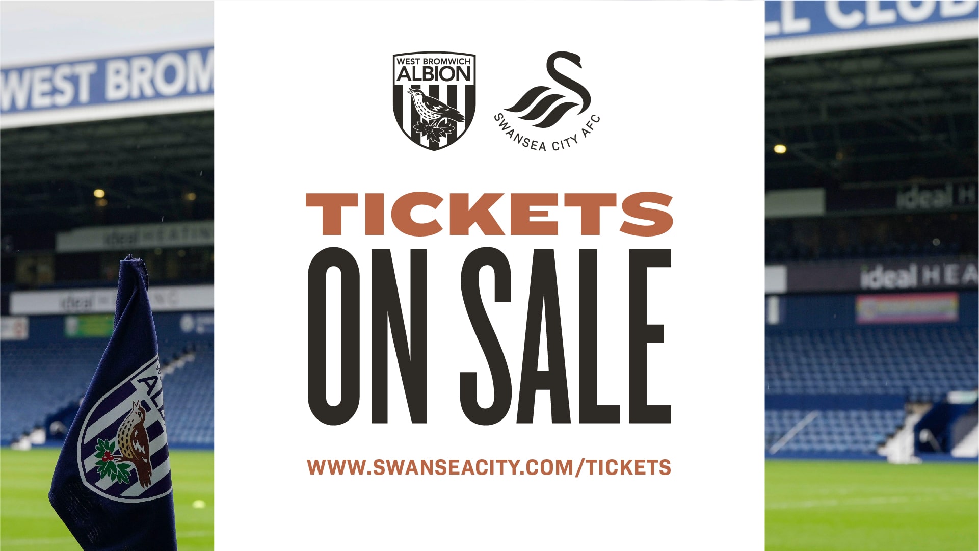 Tickets on sale for West Bromwich Albion 