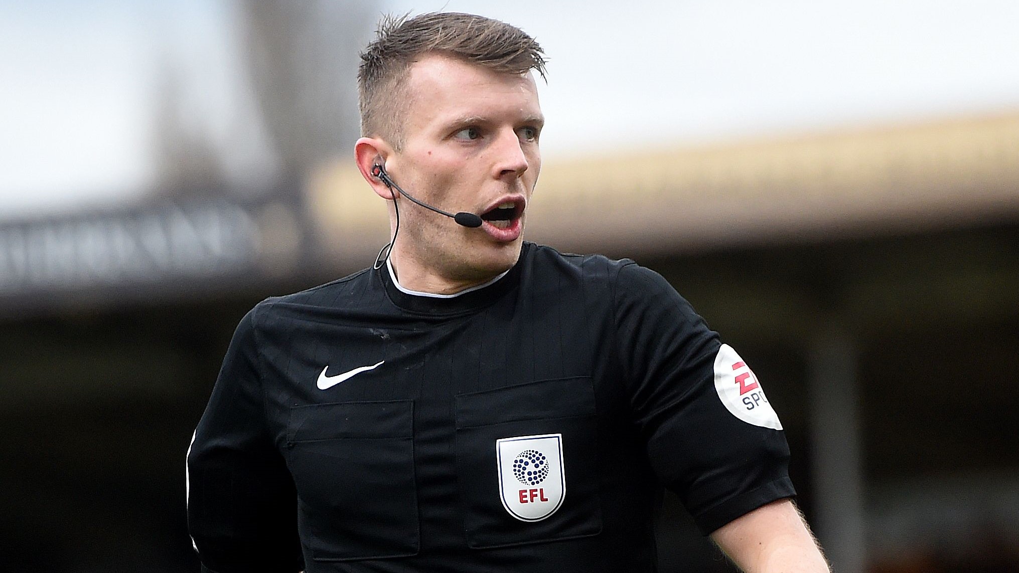 Referee Sam Barrott 