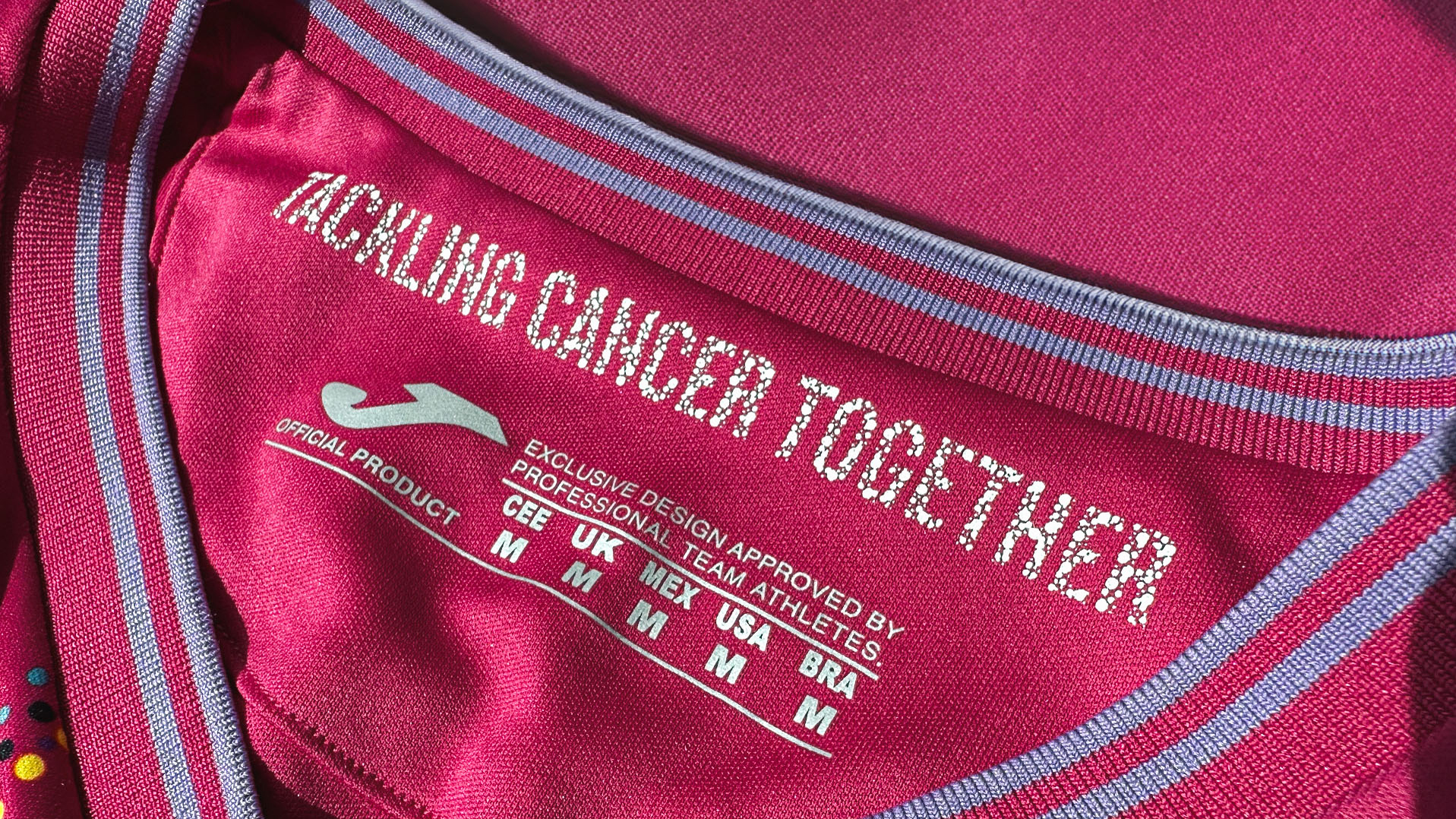 Tackling Cancer Together Third Kit Collar Detail