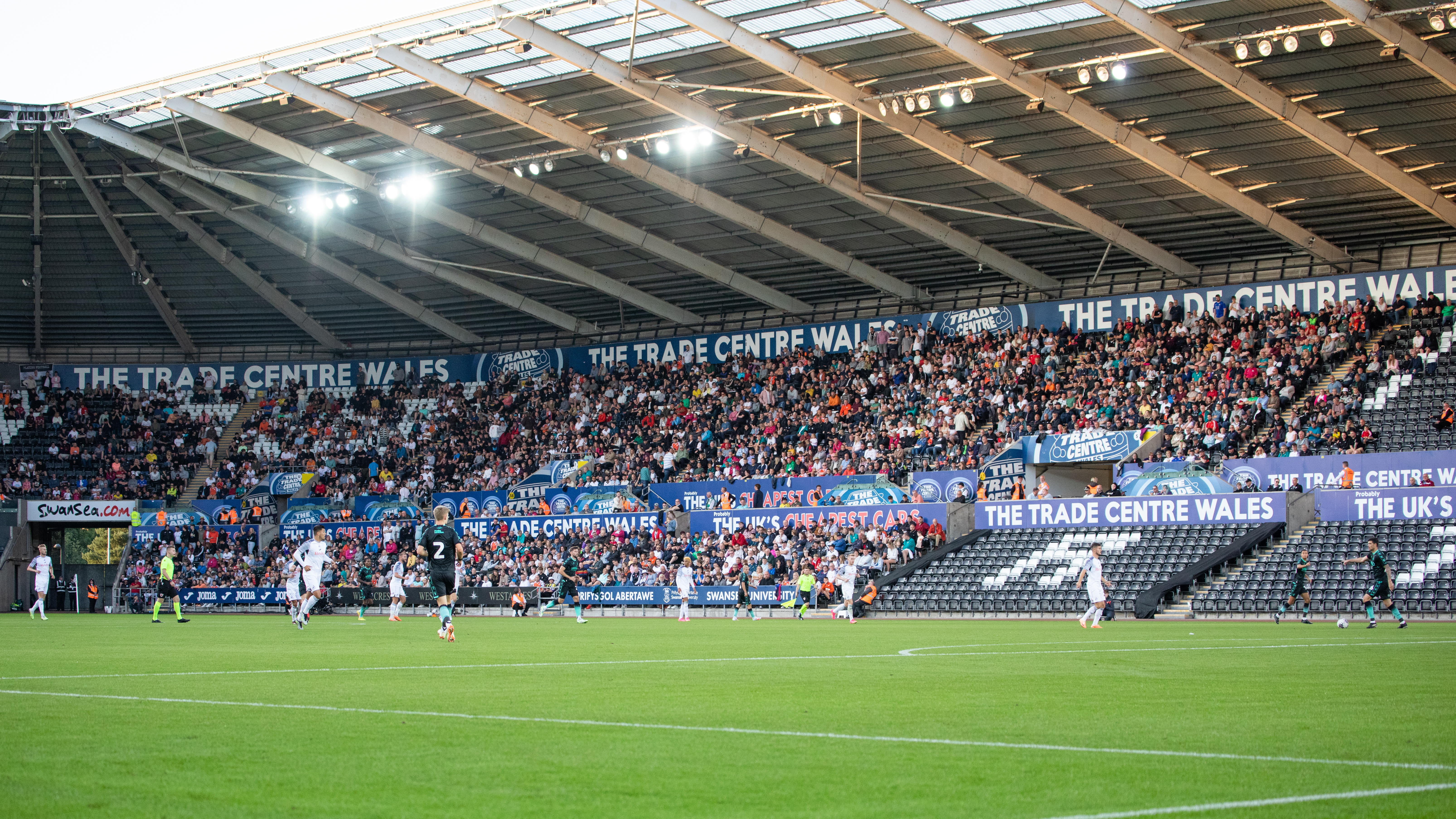 Swansea City fans at Bristol Rovers friendly