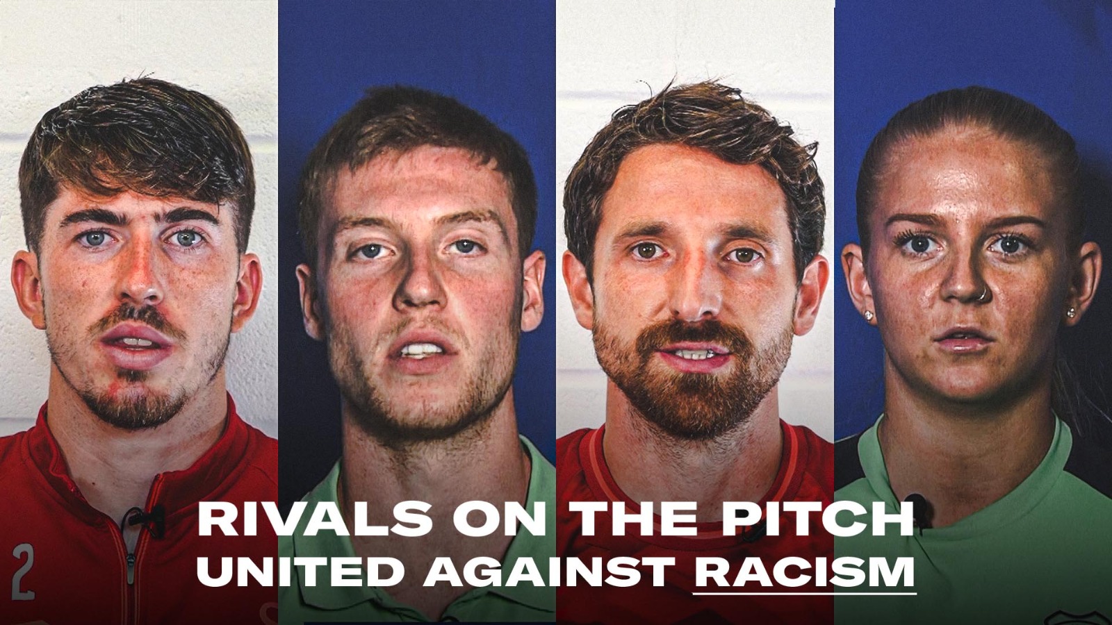 rivals on the pitch, united against racism