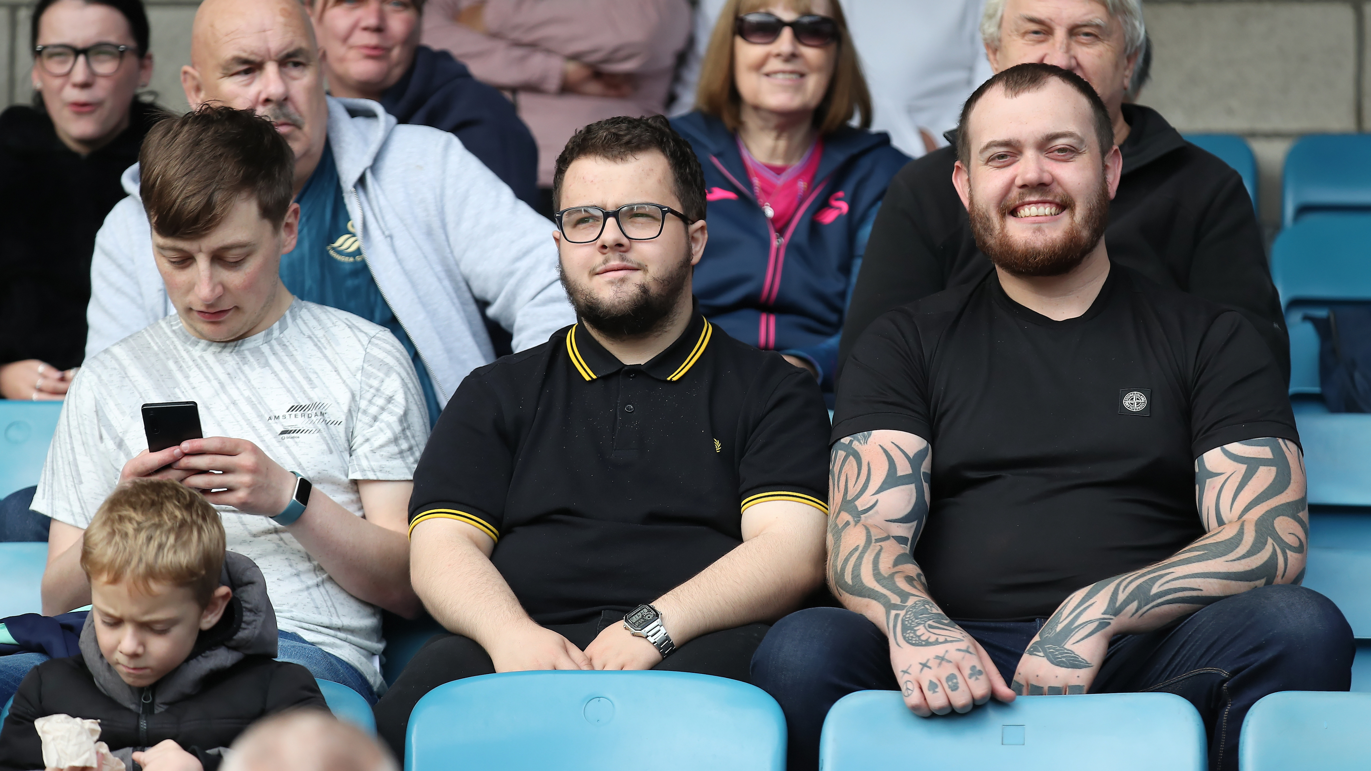 Fan gallery, Millwall v Swansea City