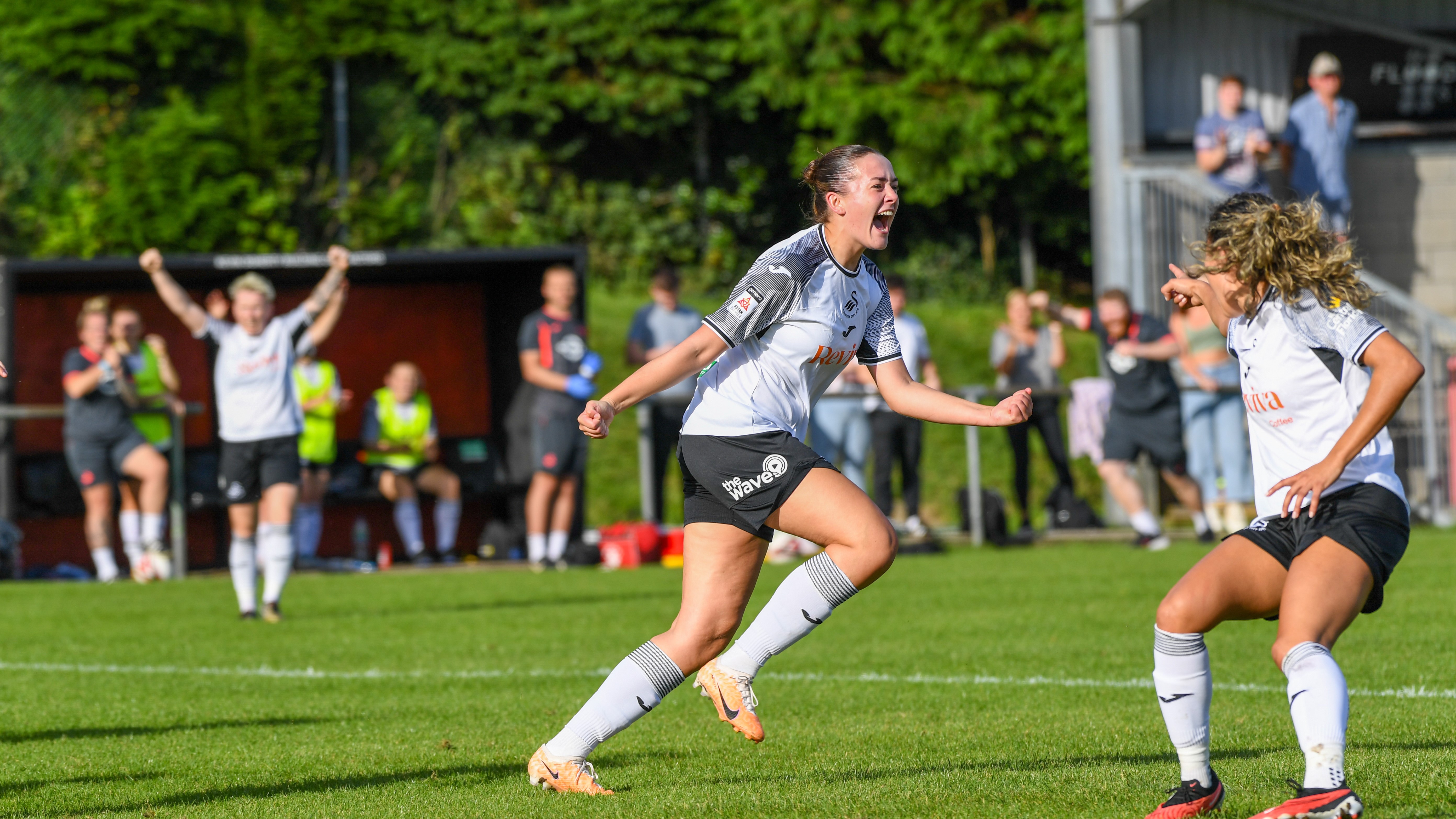 Nieve Jenkins celebrates her goal