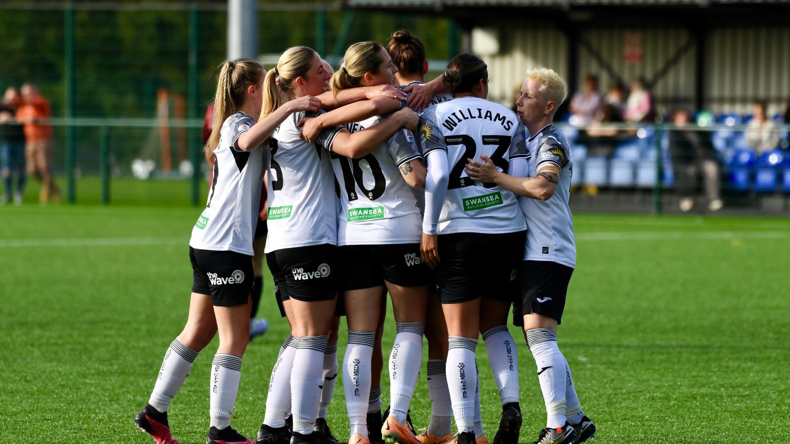 Swans Women celebration vs Cardiff Met