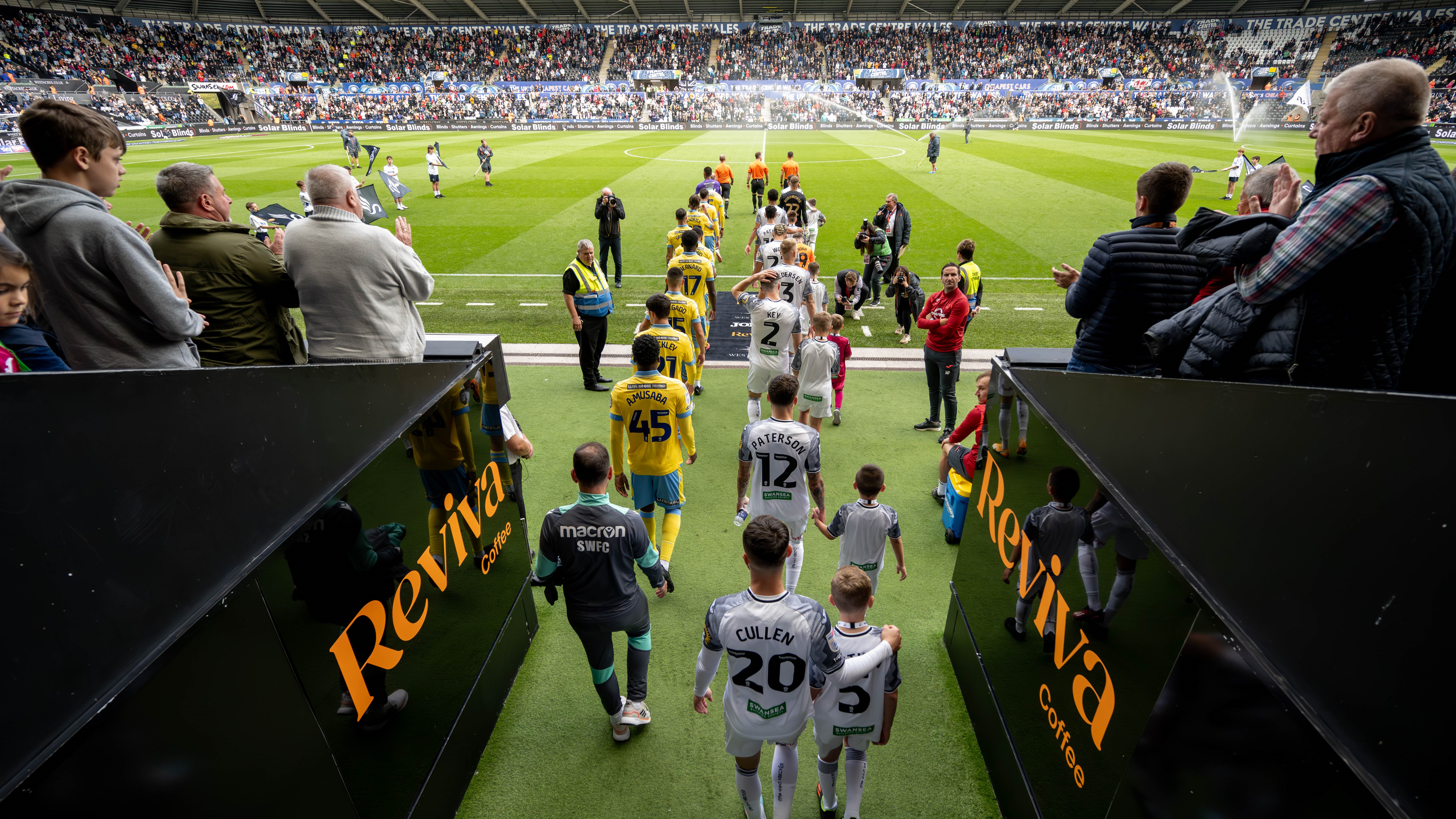 Swansea City walk out against Sheffield Wednesday