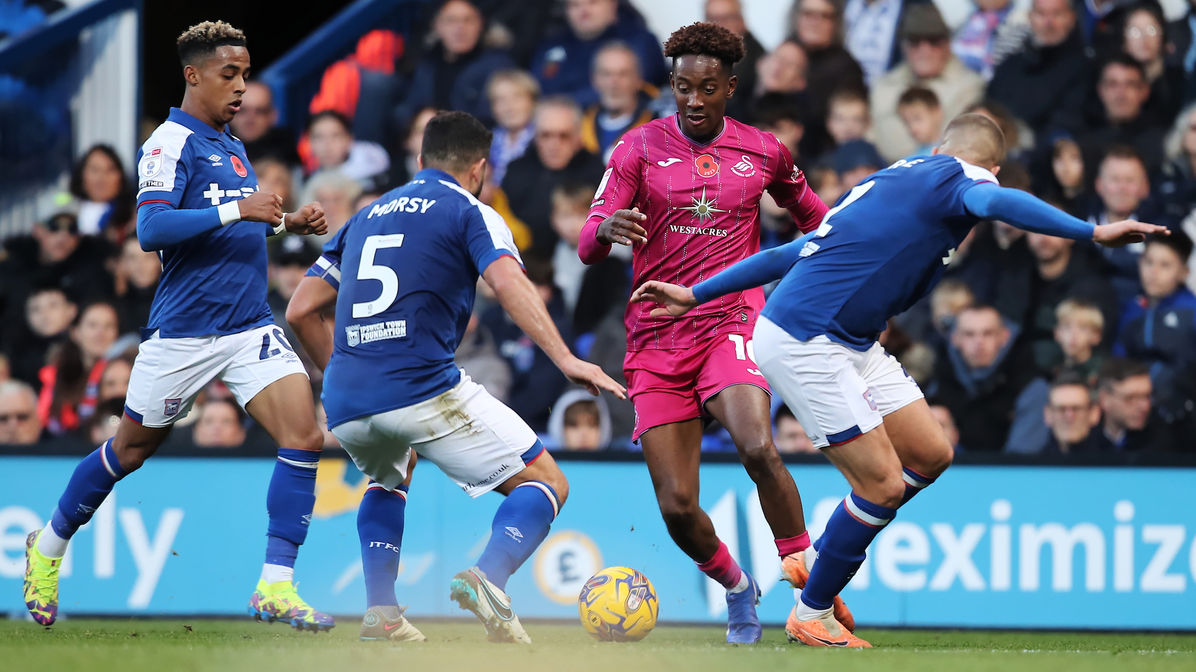 Jamal Lowe v Ipswich Town