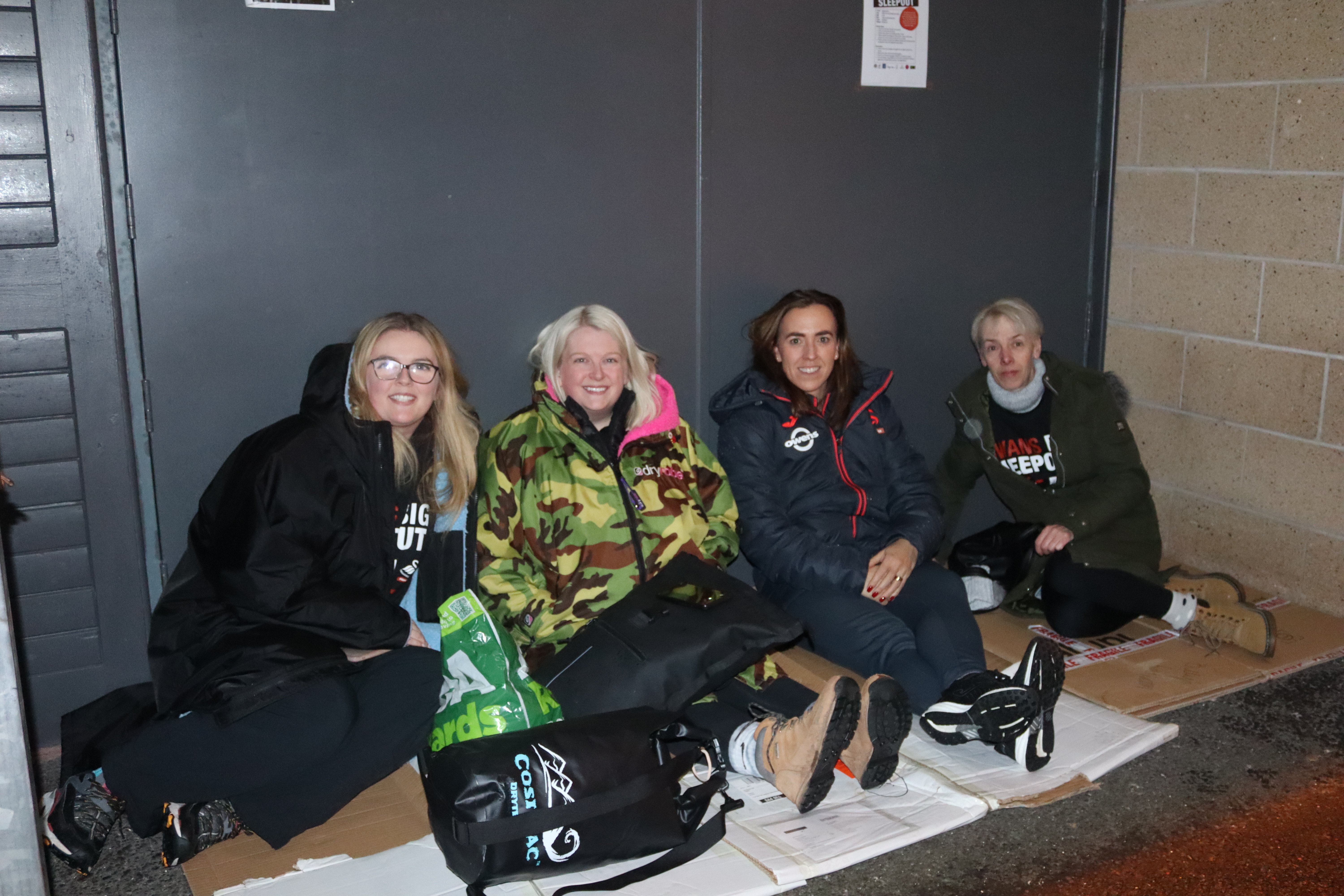 Participants at Sleepout