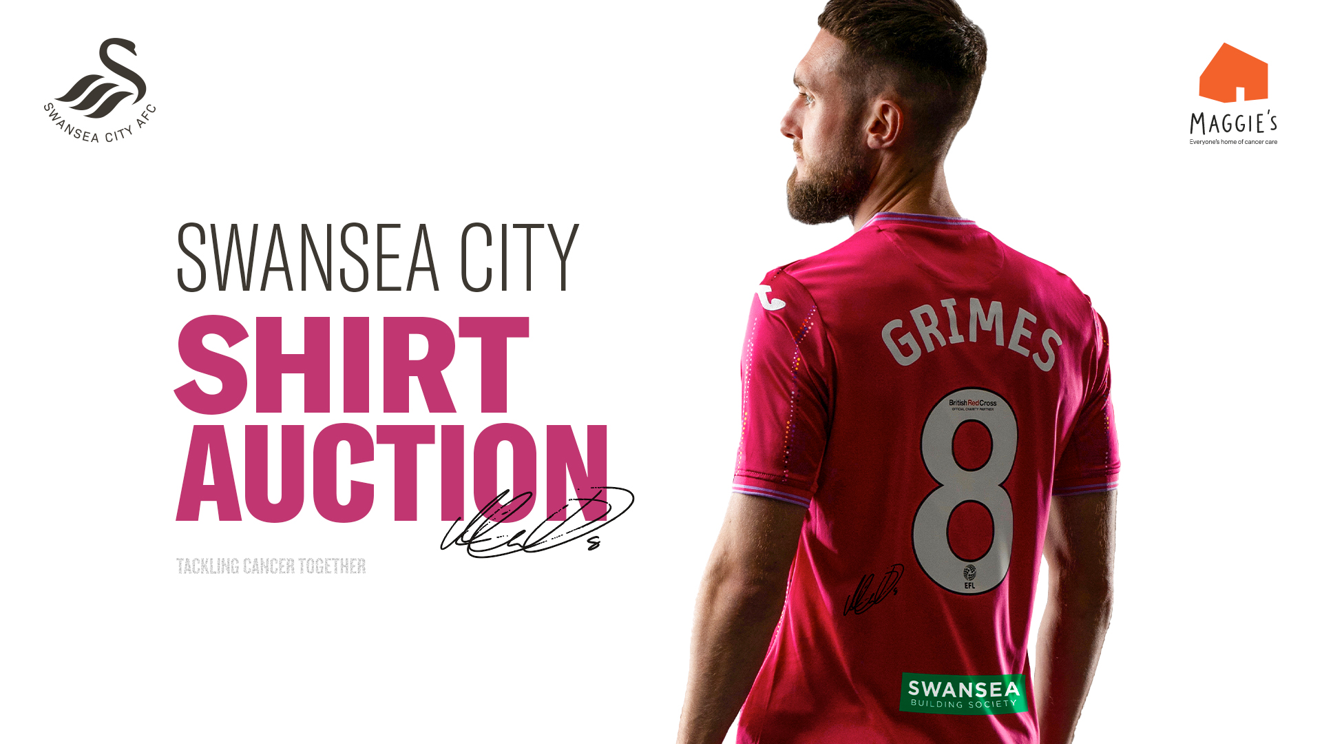 Predict the weekend's Championship fixtures for a signed Swansea City shirt