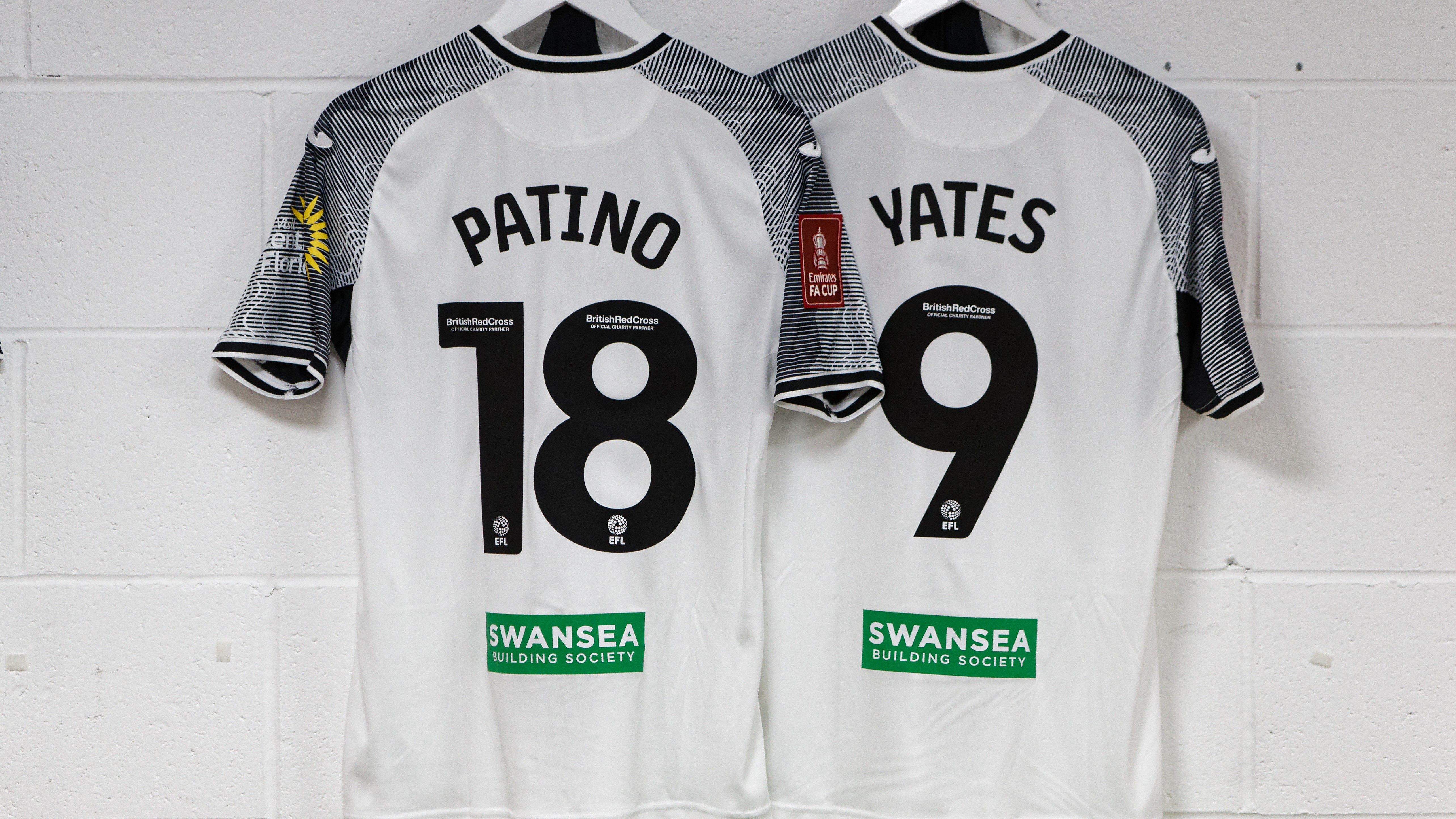 Patino and Yates shirts hanging in the changing room