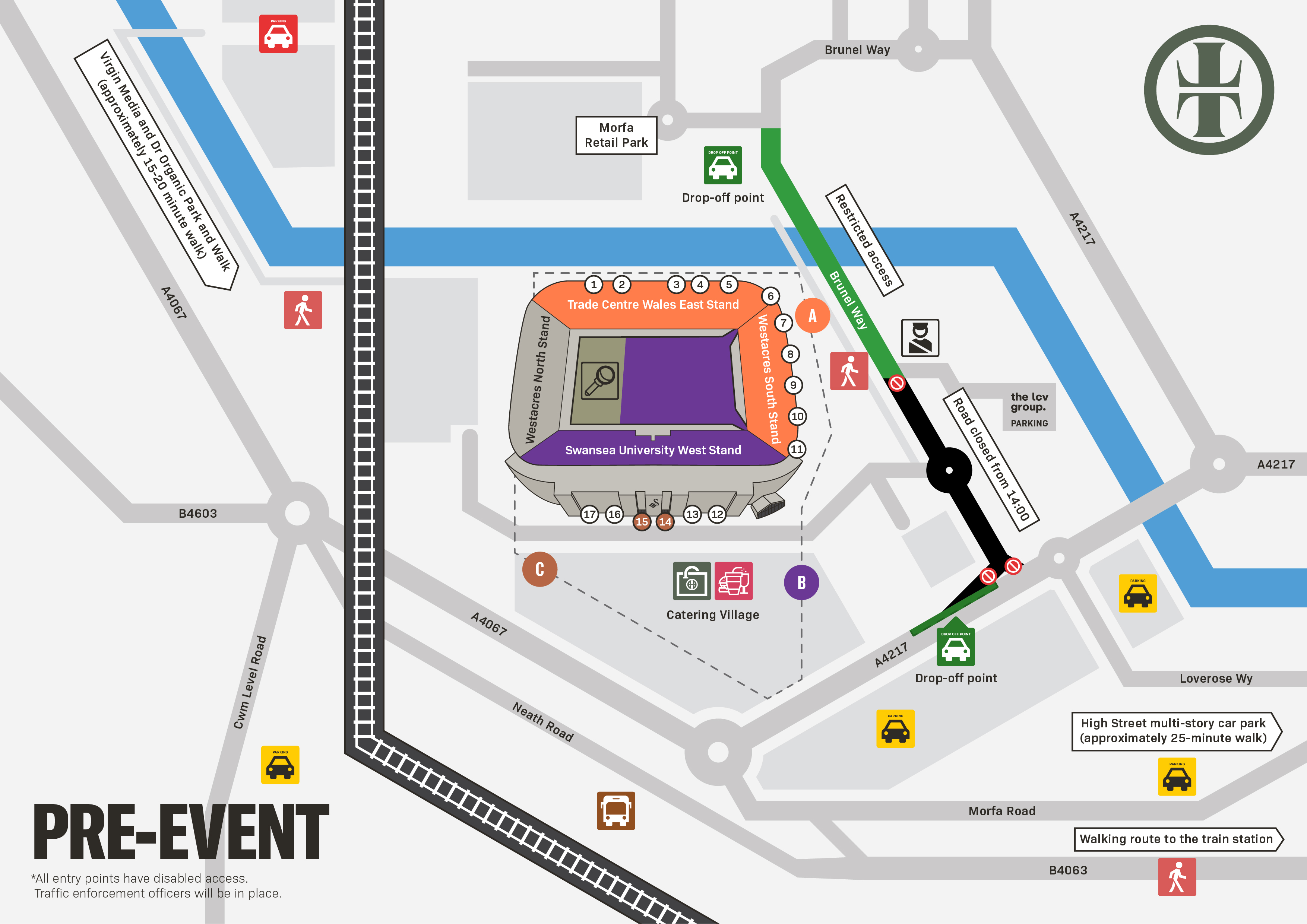 Pre-concert map