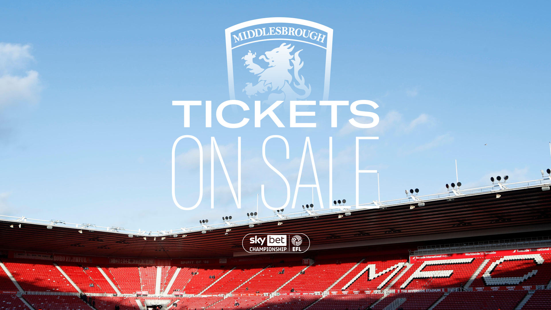 Middlesbrough Tickets on sale
