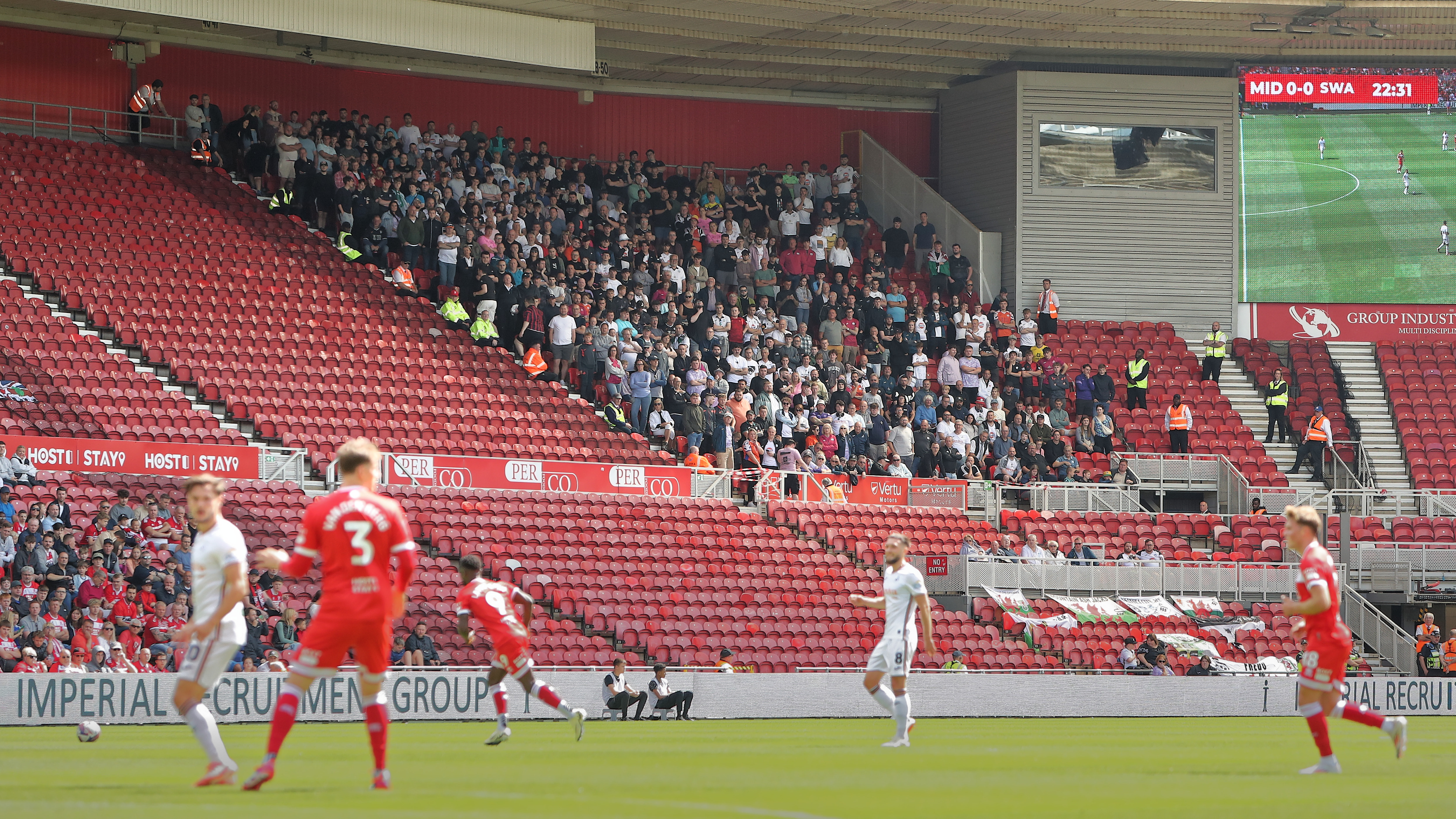 Swansea fans at Middlesbrough 