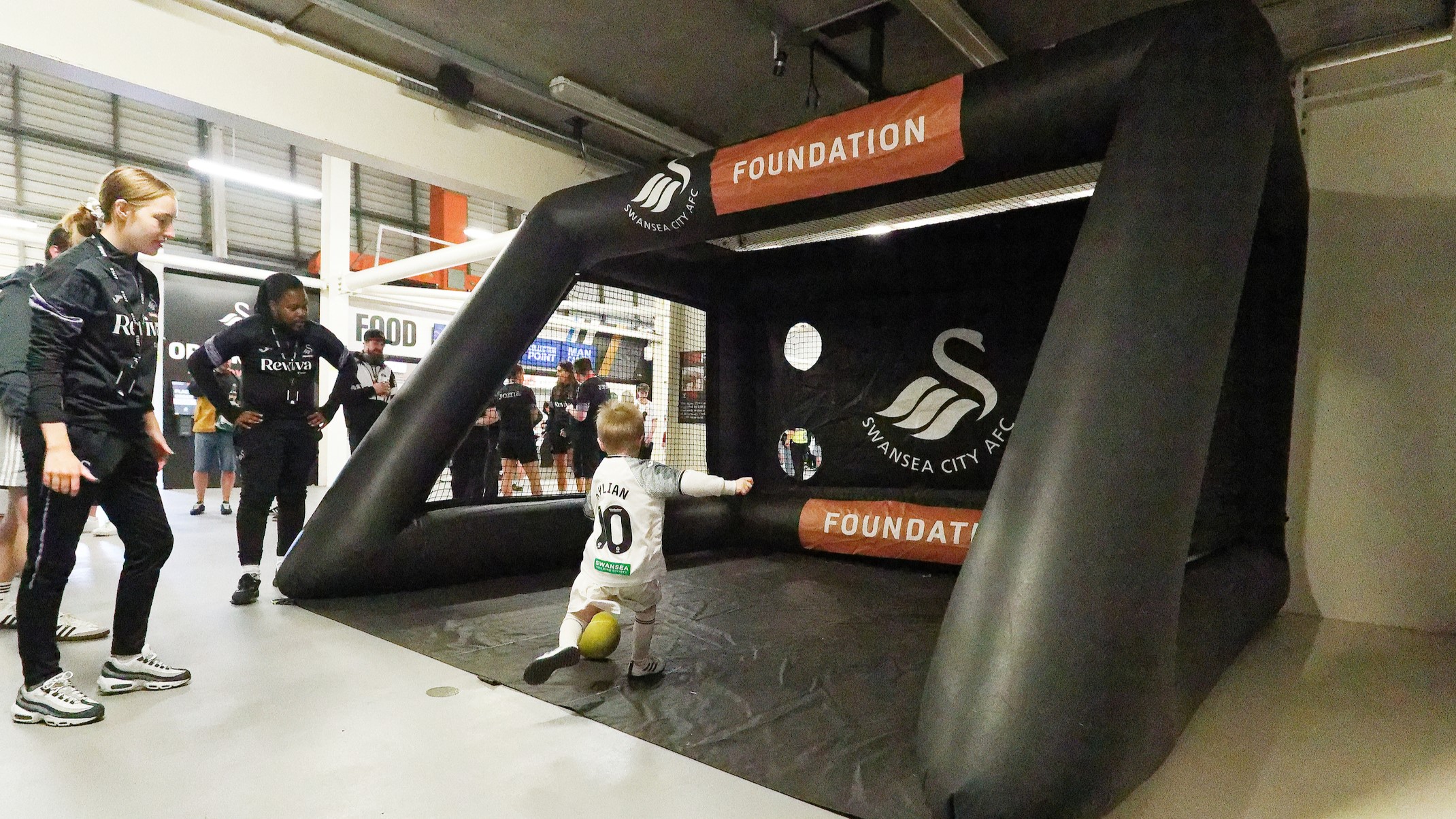 Swansea City AFC Foundation in the family stand