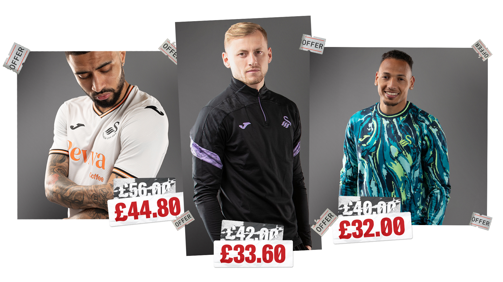 Jack Week - Offers - Home Shirt Now £44.80 - Training Quarter Zip Now £32.60 - Travel/Pre-Match Sweat Now £32.00