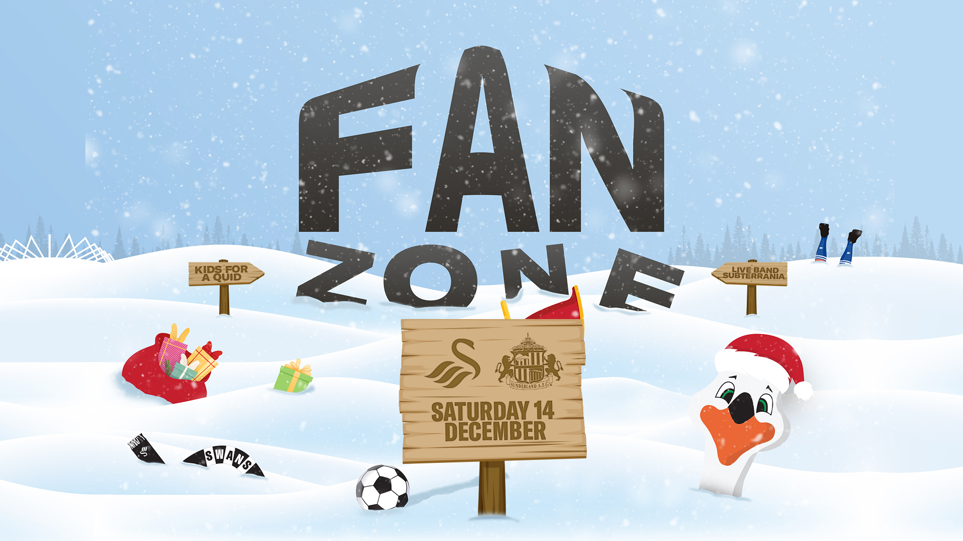 Fan Zone Swansea City v Sunderland