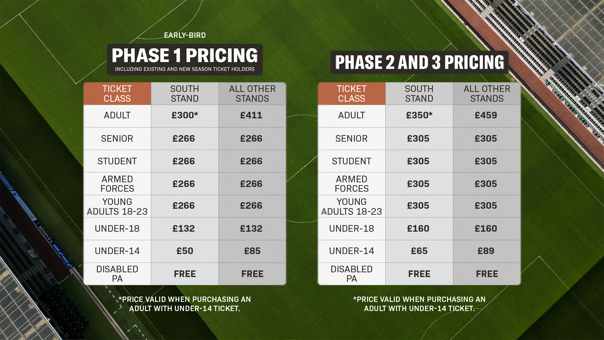 Season Ticket Pricing 25-26