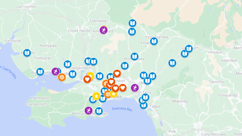 Swans Foundation delivery map