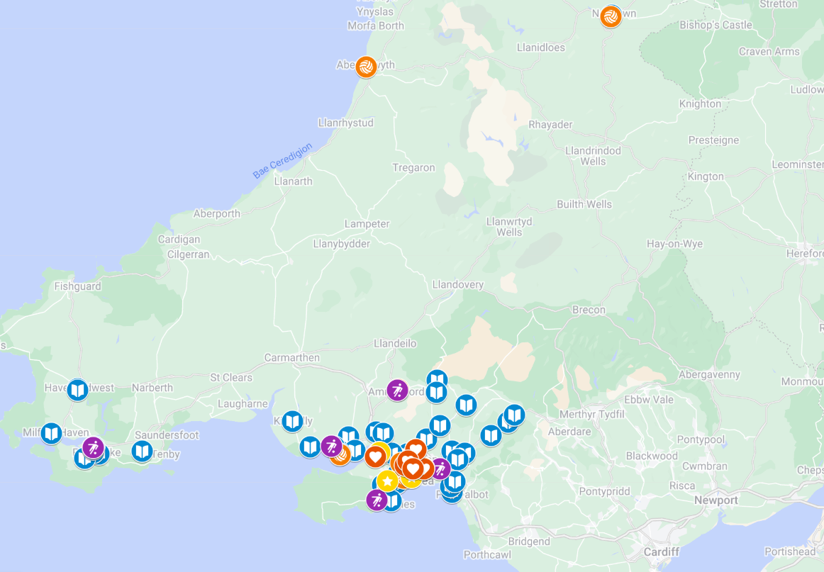 Swans Foundation delivery map