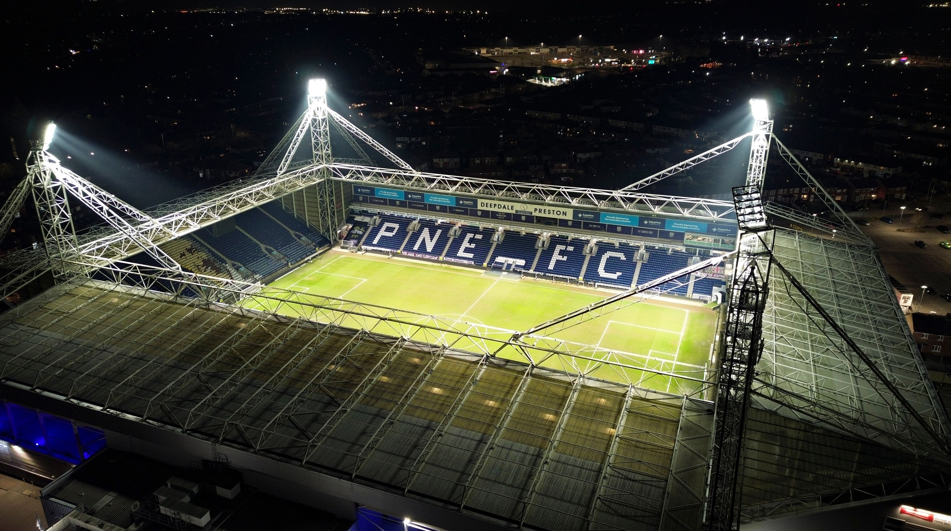 A view from above of Preston North End