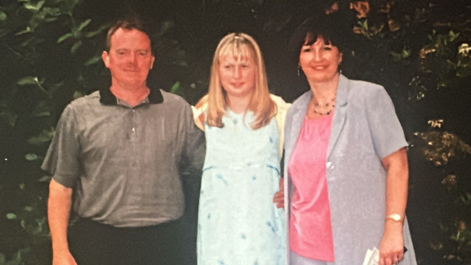 Talina with parents