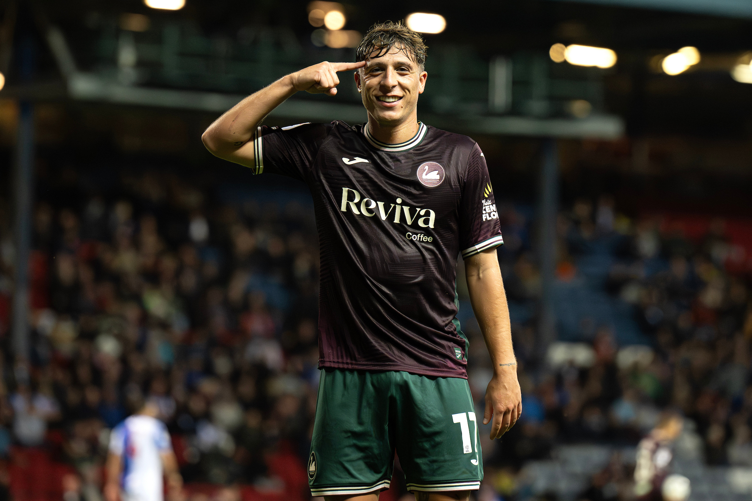 Goncalo Franco Blackburn away celebration