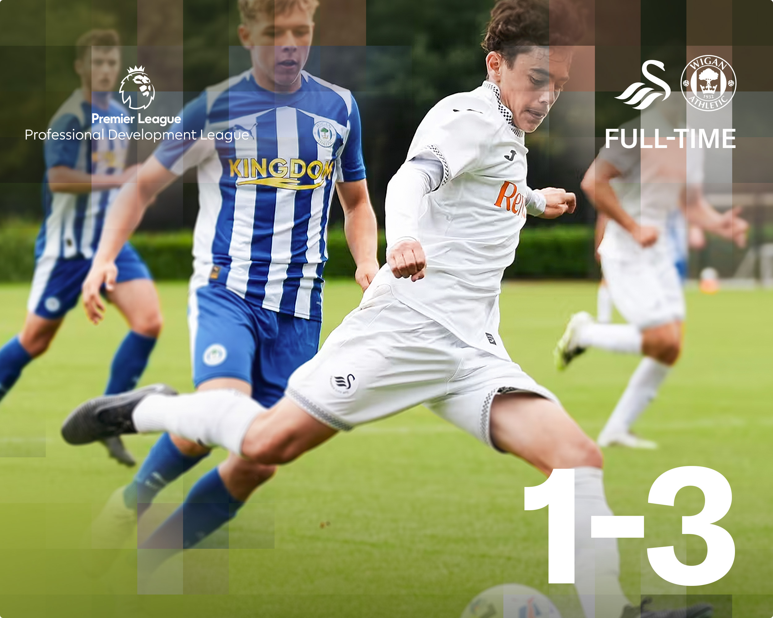 Swansea City U18s 1, Wigan Athletic U18s 3