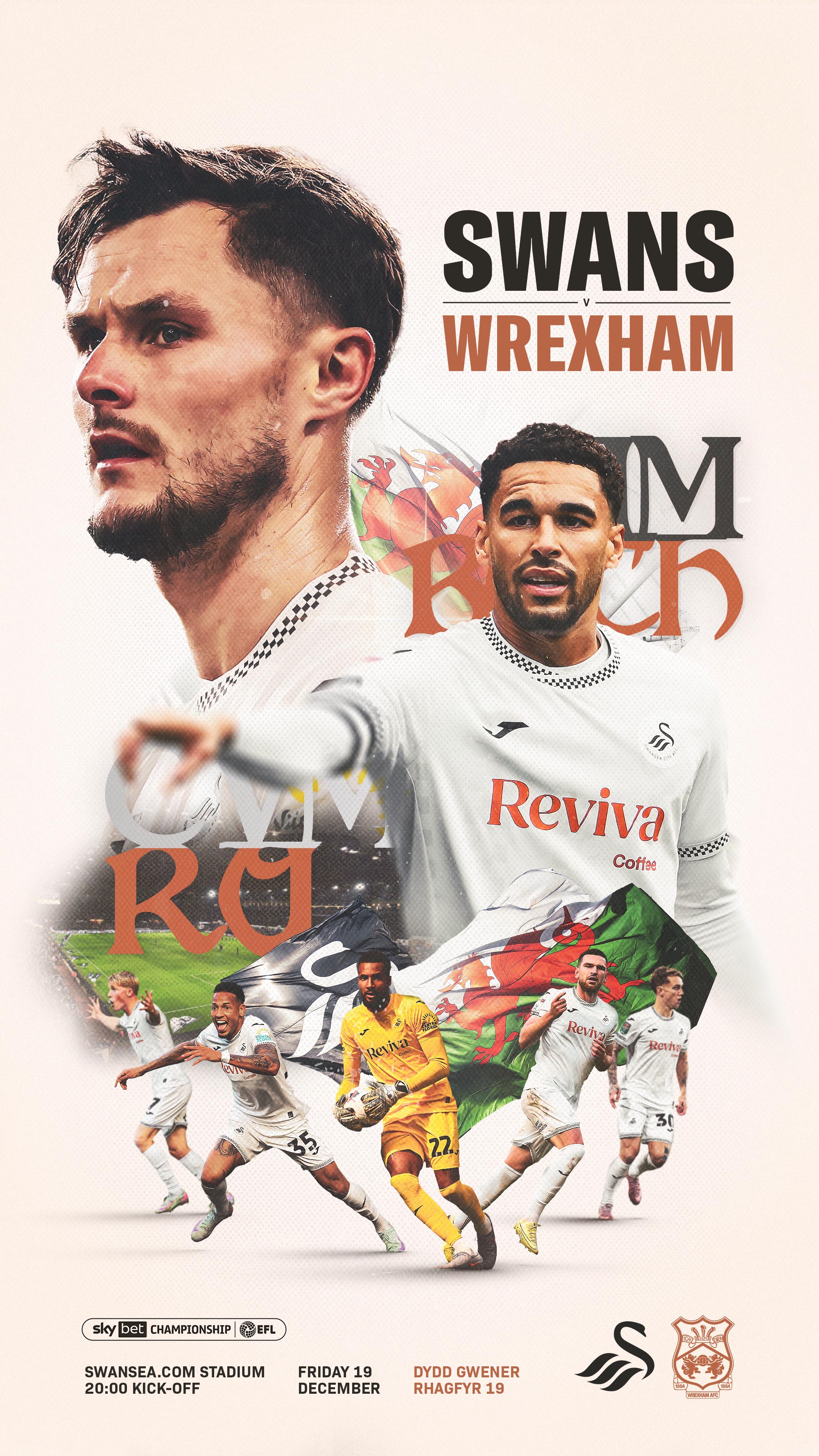 Swansea v Wrexham 9x16