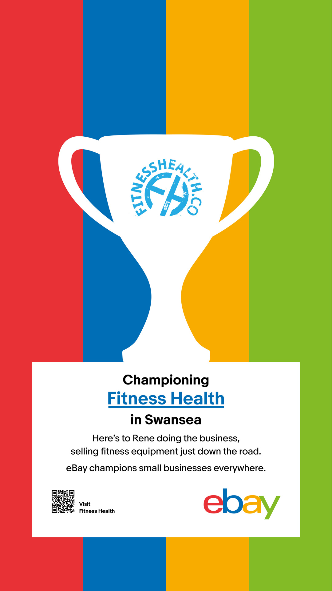 eBay Championing Fitness Health in Swansea