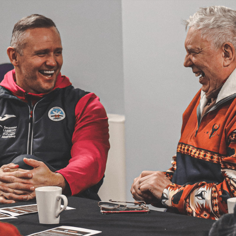 Photograph of Club Ambassador Lee Trundle during a previous event