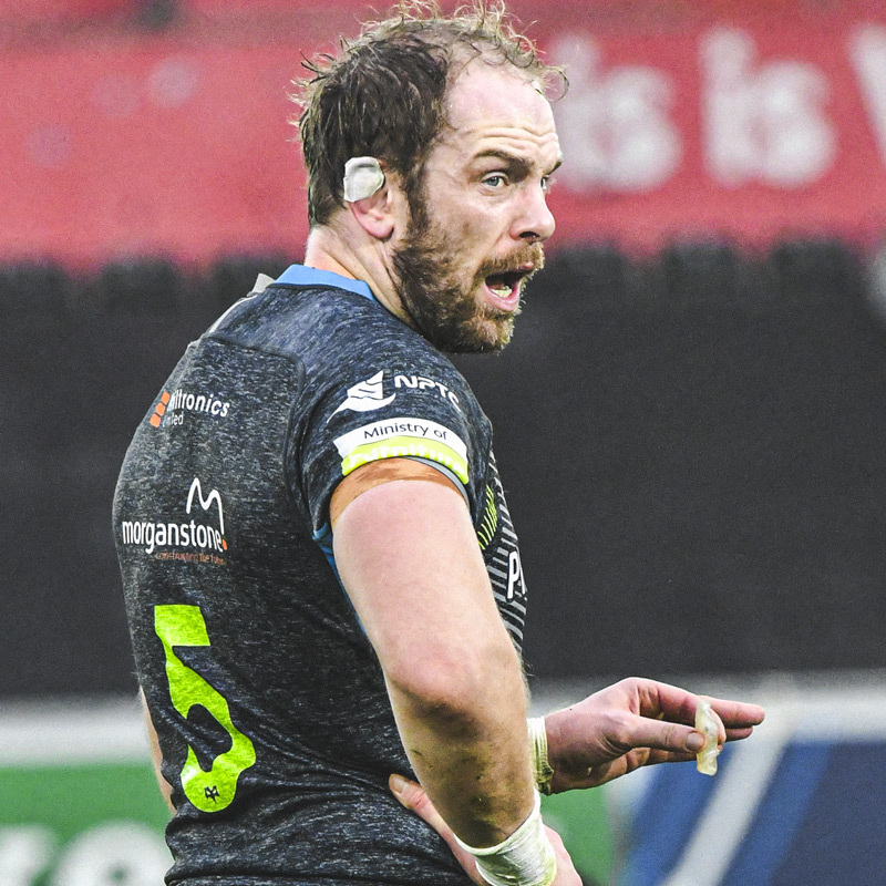 Photo of Alun Wyn Jones at the Swansea.com Stadium