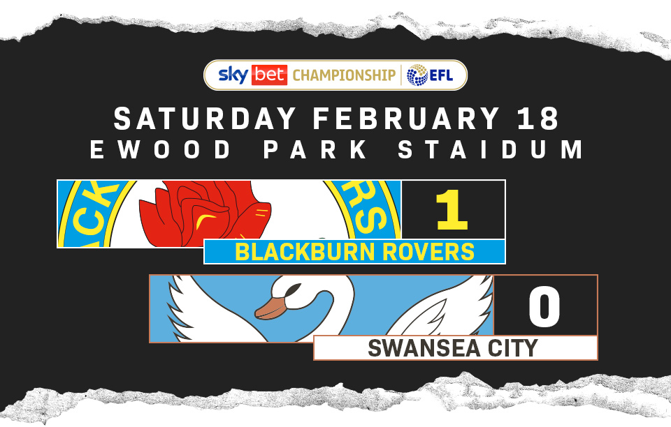 Match Report. Blackburn Rovers 1 - Swans 0