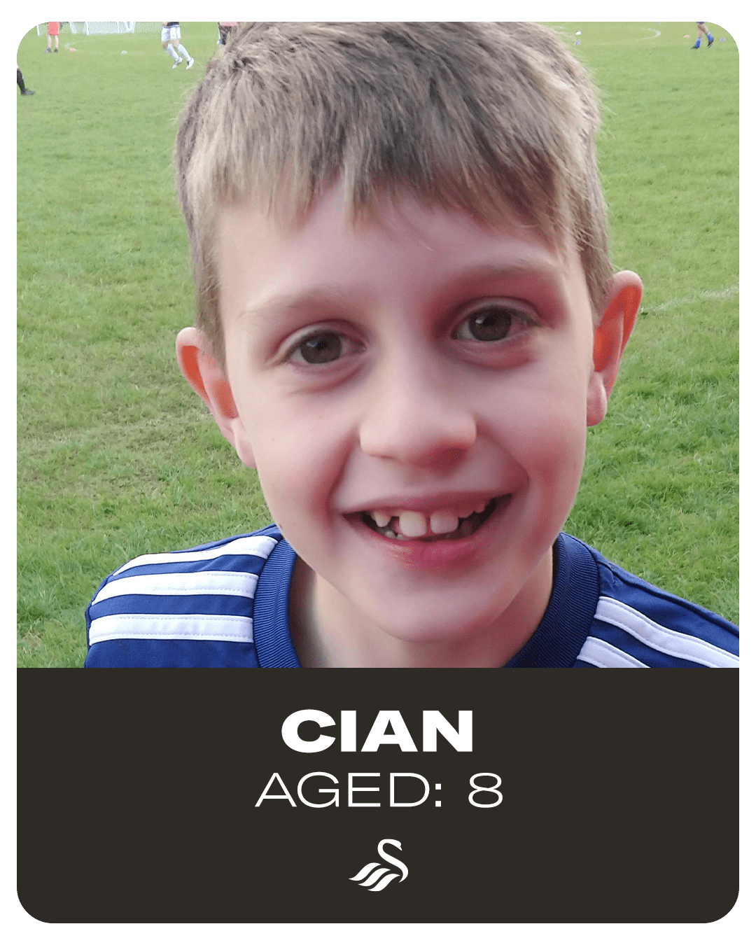 Cian, aged 8