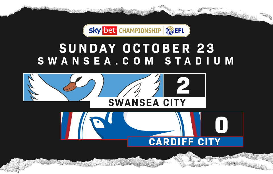 Match report. Swans 2, Cardiff City 0