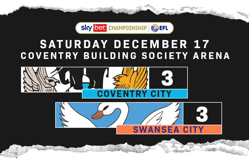Coventry 3 - Swans 3