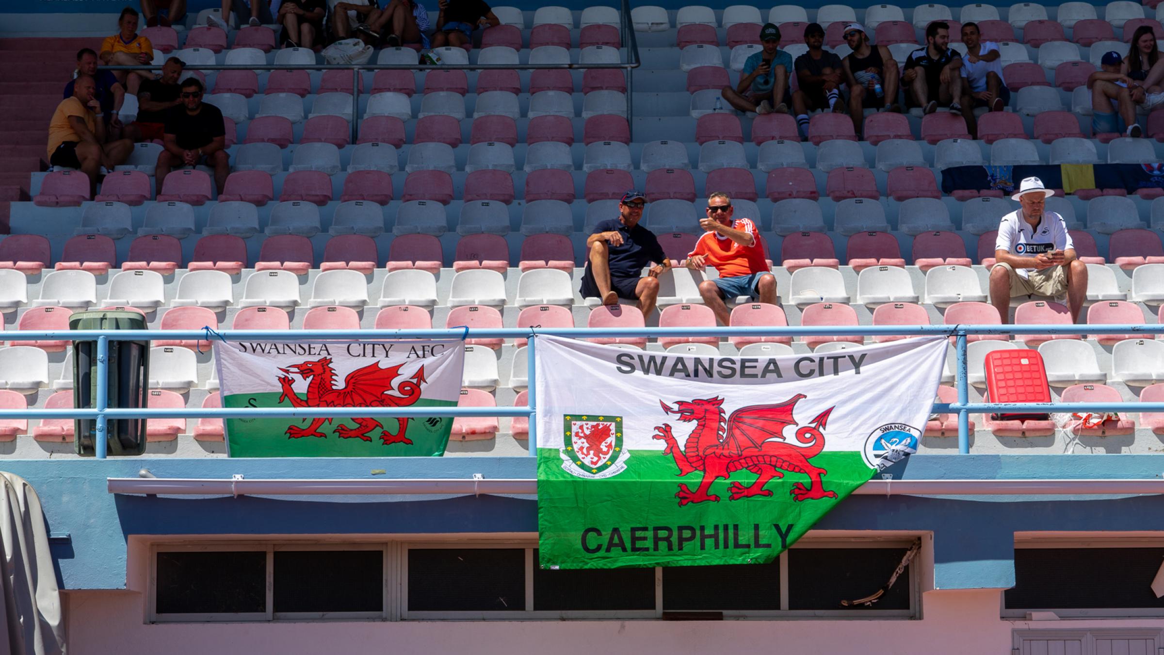 Swans fans show their support.