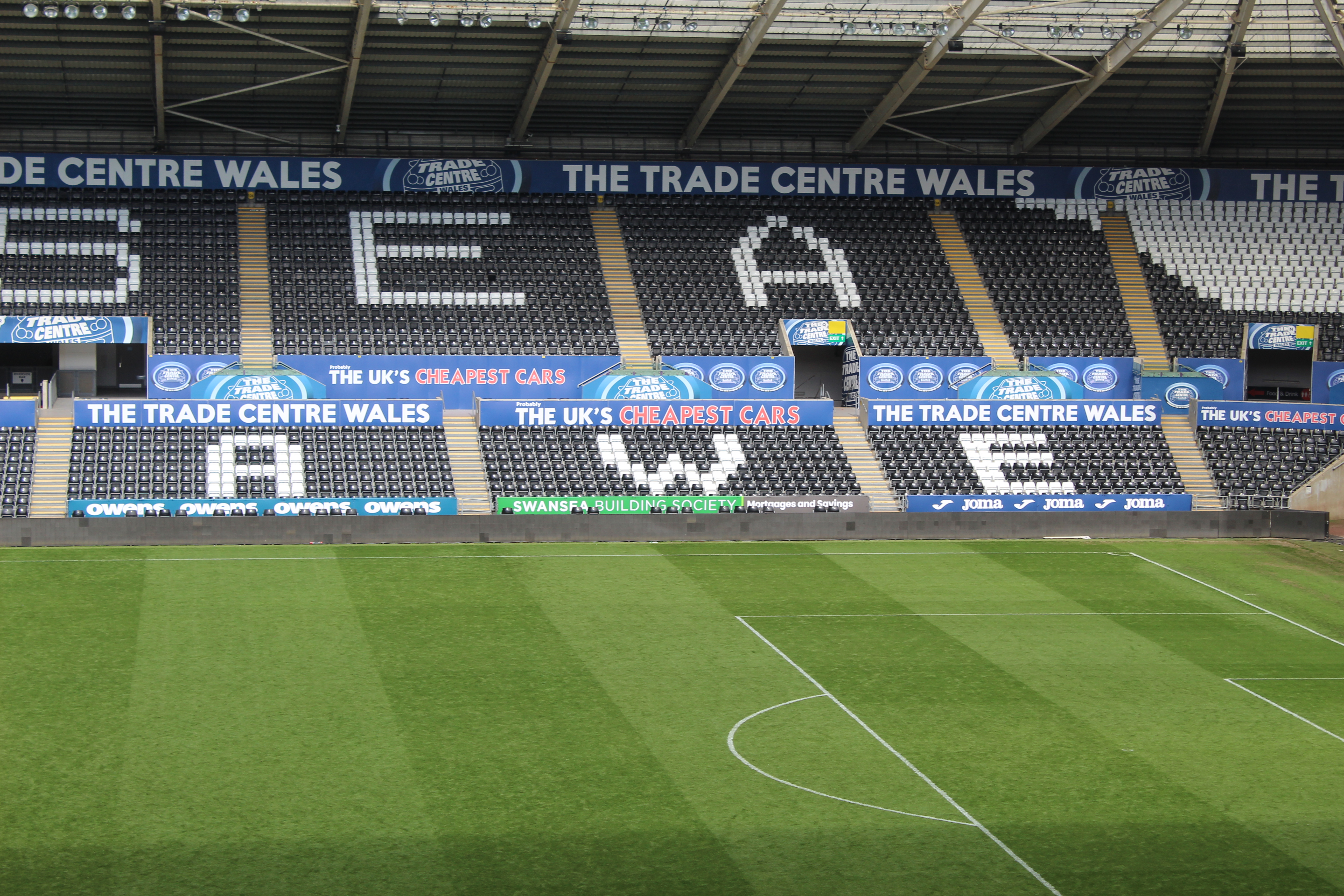 East stand static boards