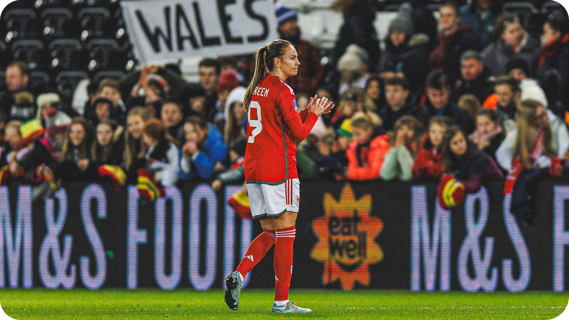 Photograph during the Wales Women game hosted at the Swansea.com stadium