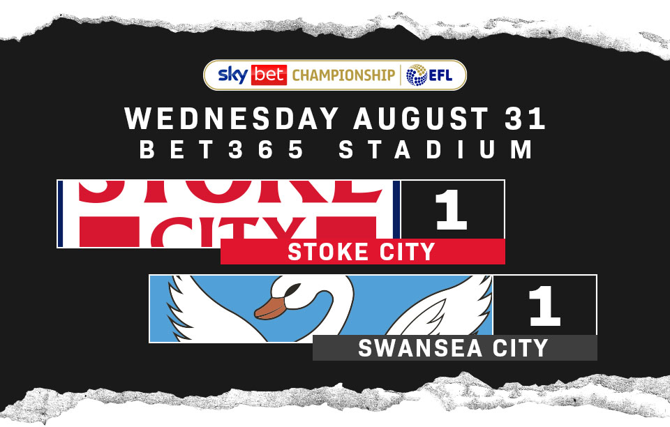 Match Report, Stoke 1, Swansea City 1.