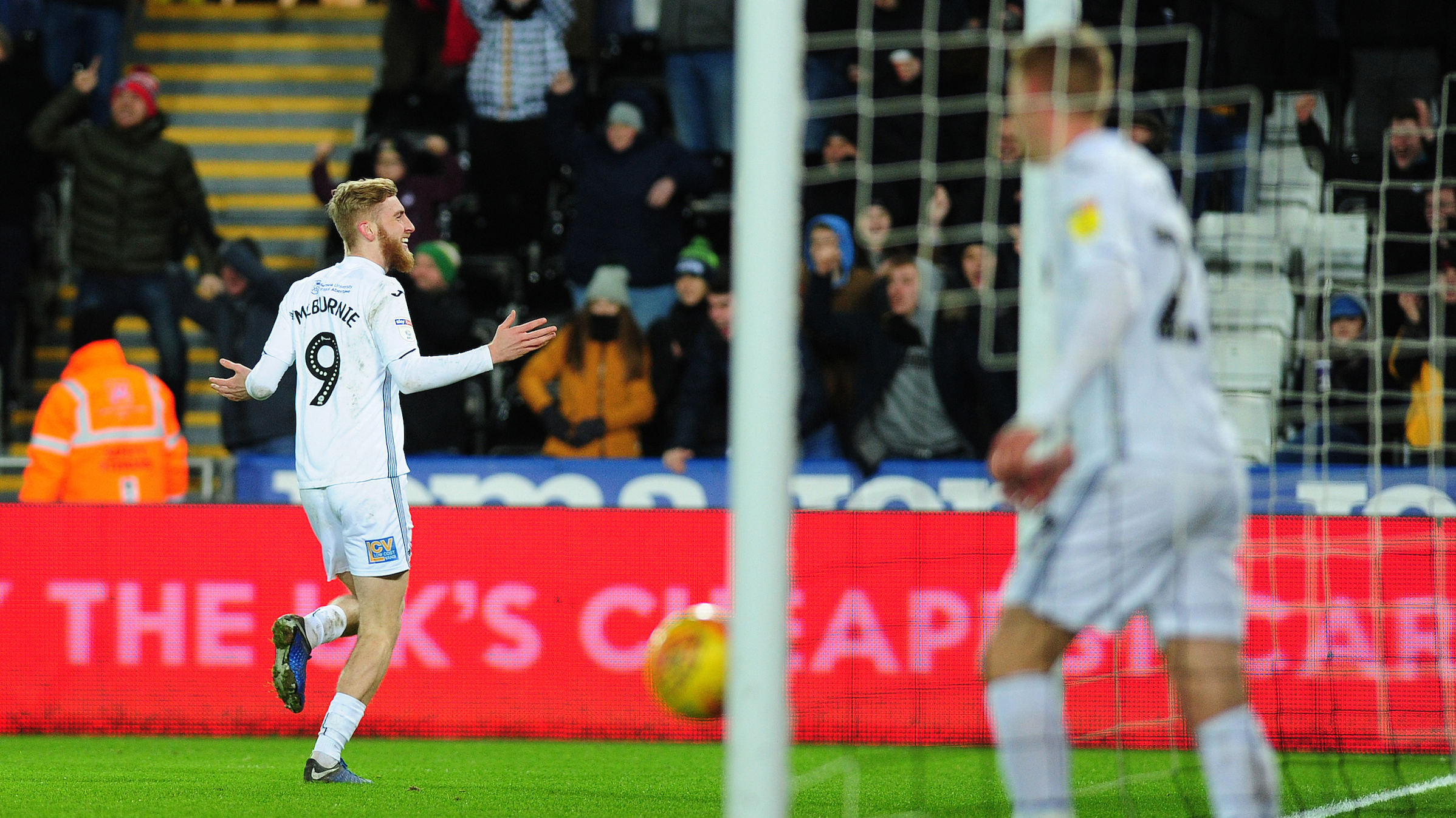 Oli McBurnie celebrates